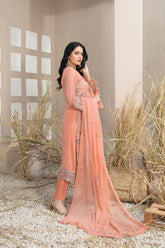 D-9982 | 3PC Semi-Stitched Arushi Collection By Tawakkal Fabrics
